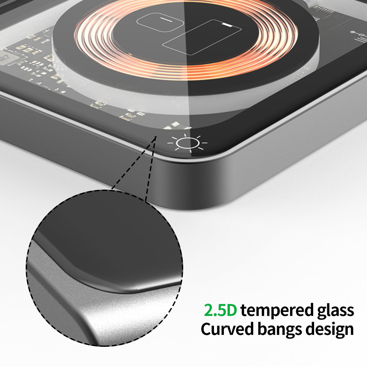 Ultra-Slim Transparent 15W MagSafe Compatible Wireless Charging Station