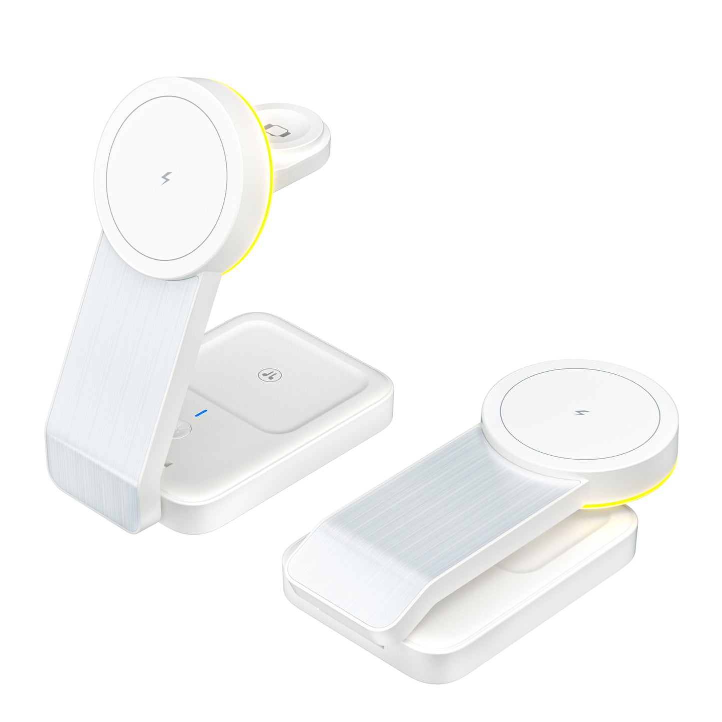 3-in-1 Foldable MagSafe Compatible Wireless Charging Station with Night Light