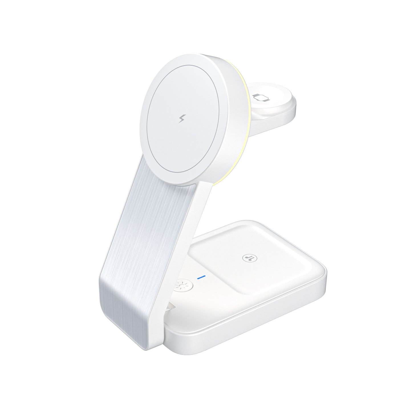 3-in-1 Foldable MagSafe Compatible Wireless Charging Station with Night Light